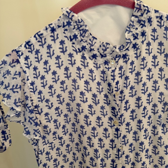 Oliphant Ruffle Collar Button Maxi Dress - Picture 4 of 4